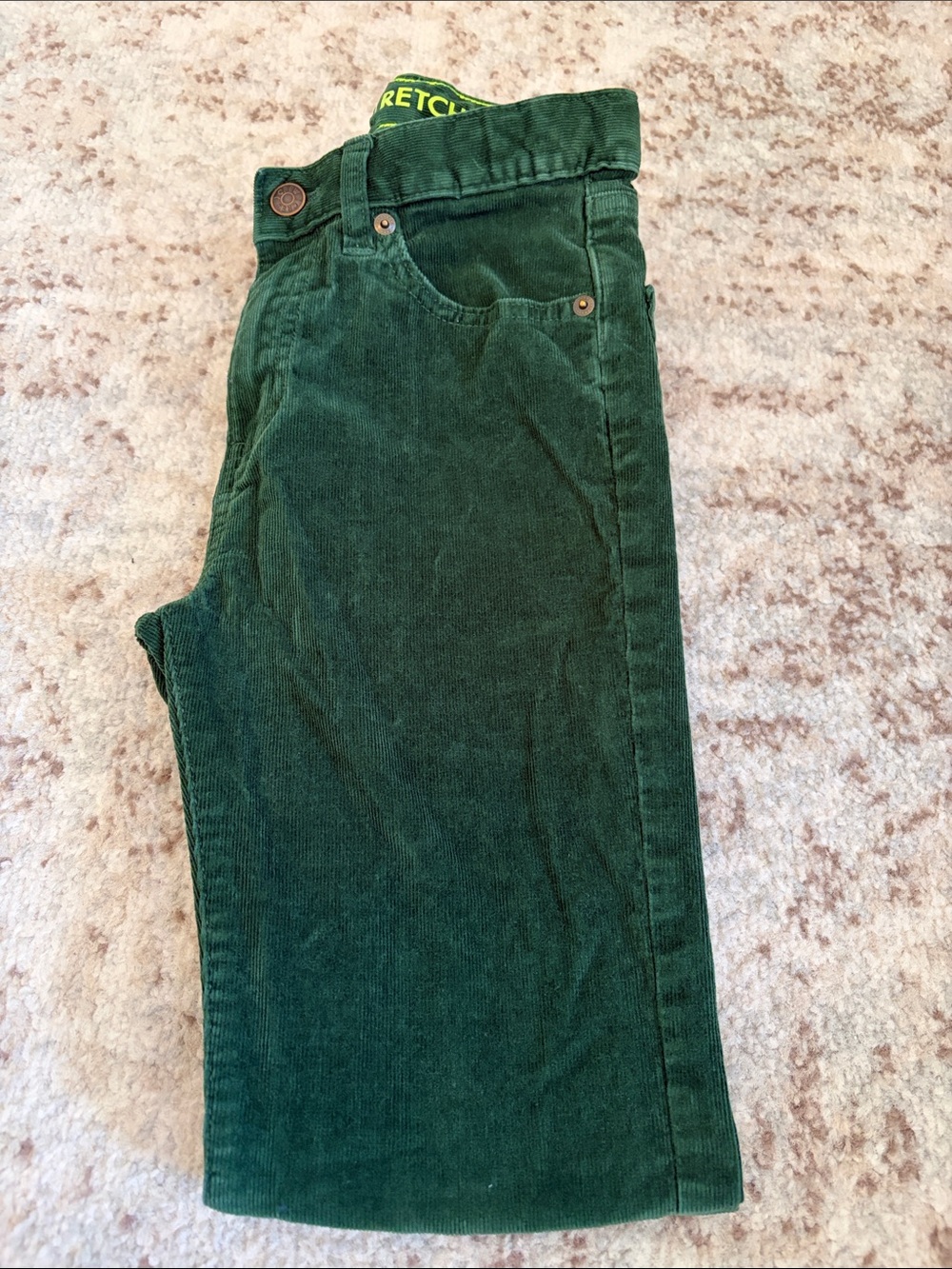 Crewcuts Forest Green Corduroy Pants